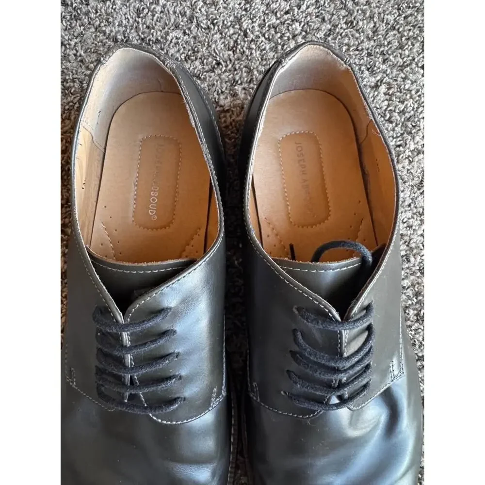 Joseph Abboud Men’s Black Leather Oxford Dress Shoes Size 13 Lace Up Classic
